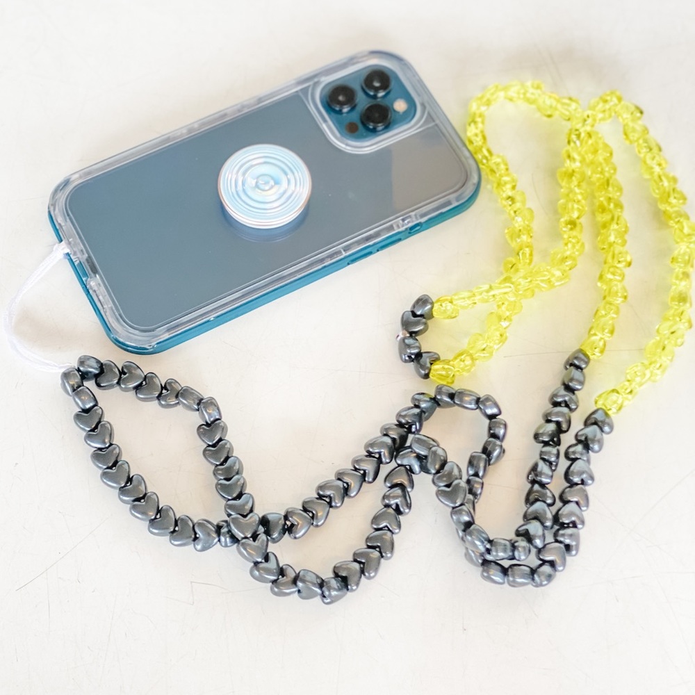 NEW💥 Beaded Phone Chains - Black/Yellow